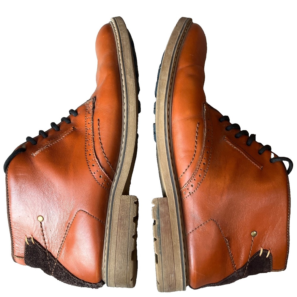 Arkbird Chukka Brown Oxford Ankle Boots Premium‎ Leather Mens 10.5
